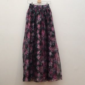 ASOS Floral Maxi Skirt High Waist Size US 2